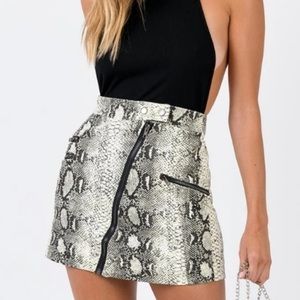 princess polly snake skin skirt
